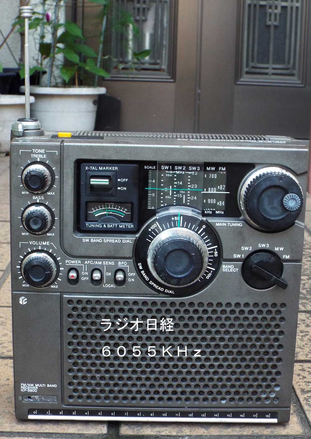 SONY icf 5900 ラジオBCL ワイドFM改造 整備品-